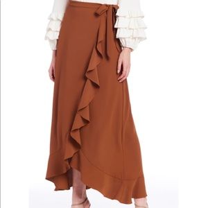 NWT Amanda Uprichard - Tessa Skirt in Umber, Size L